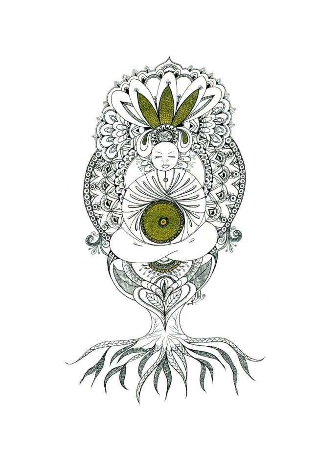 Maternité sacrée - tirage d'art