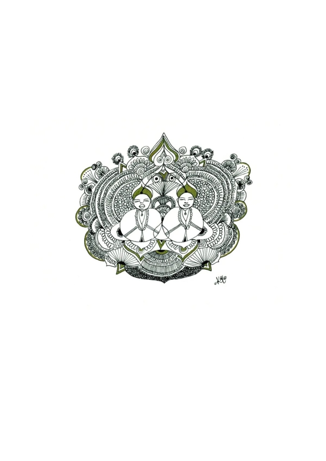 Les flammes jumelles - tirage d'art